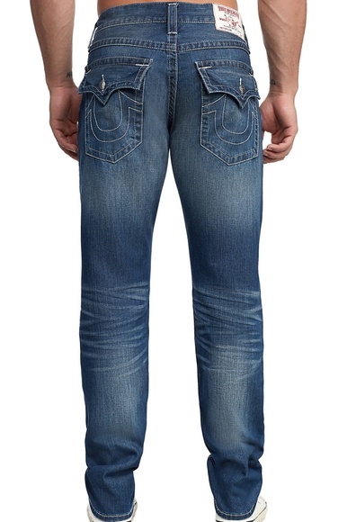 TRUE RELIGION MENS GENO SLIM JEAN W/ FLAP 101290 - Picture 4 of 5